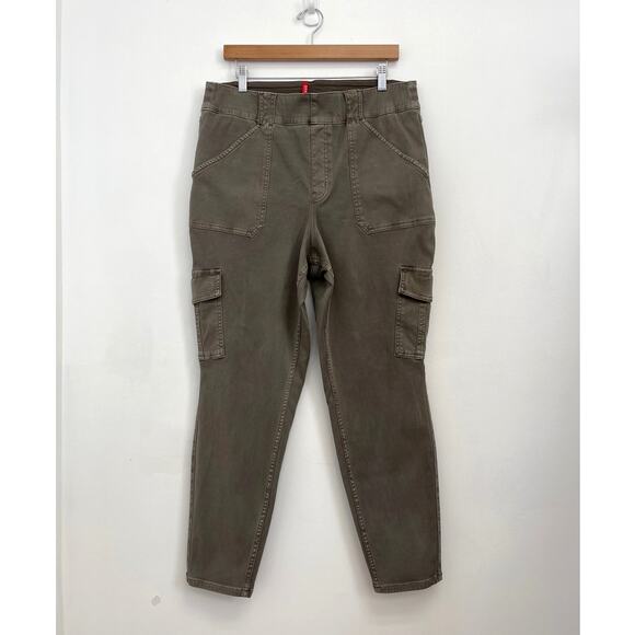 SPANX Stretch Soft Twill Ankle Cargo Pull-On Shaping Smoothing Skinny Pant - 2X - Picture 1 of 10